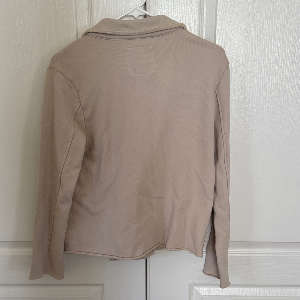 dylan Women's Light Beige Double-Breasted Pea Coat - Picture 3 of 5